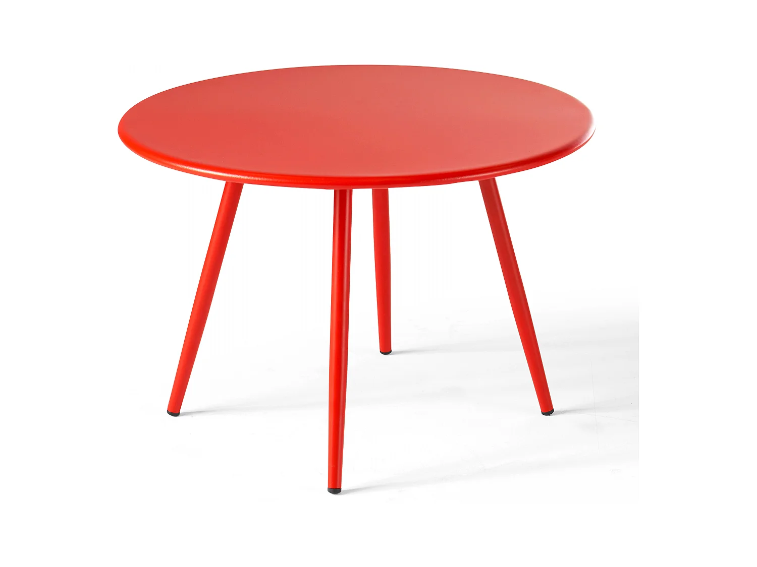 Ronde rode tuin salontafel van 40 cm