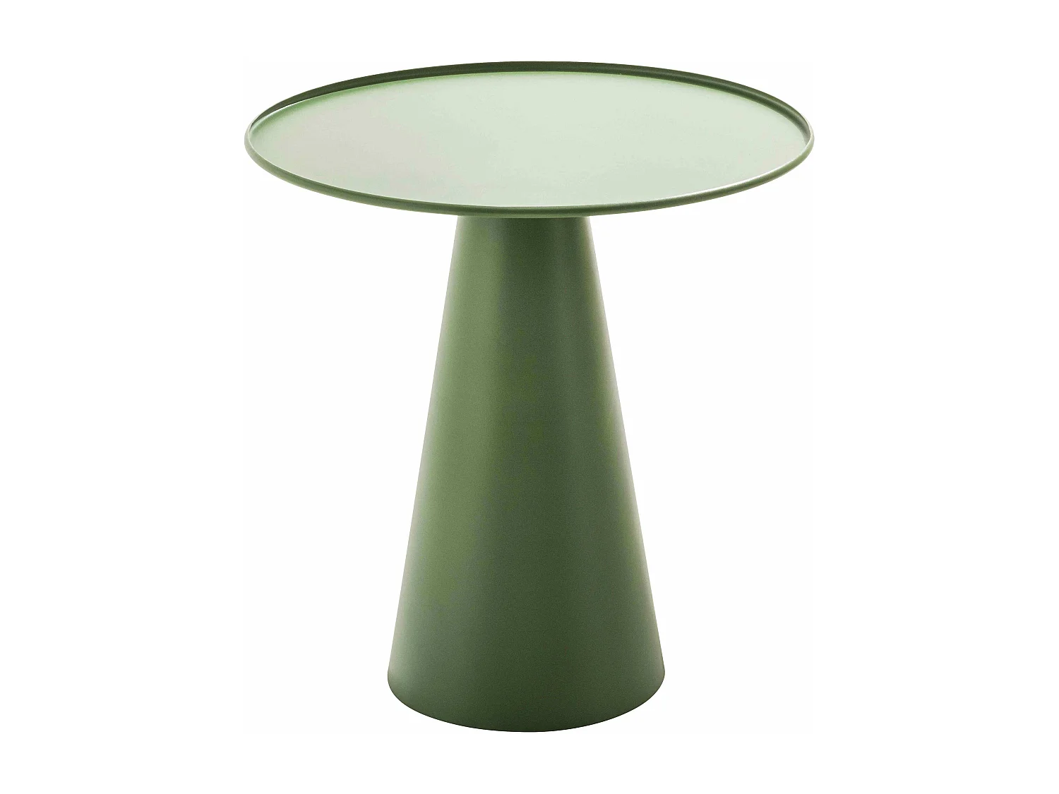 Lot de 2 tables basses de jardin rondes vert cactus