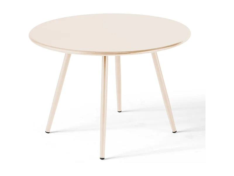 Ronde ivoren tuin salontafel van 40 cm