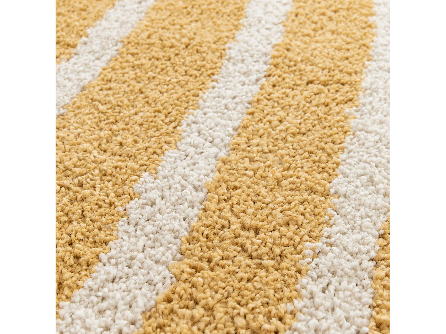 Tapis rectangulaire motif arc-en-ciel  jaune 120 x 170 cm