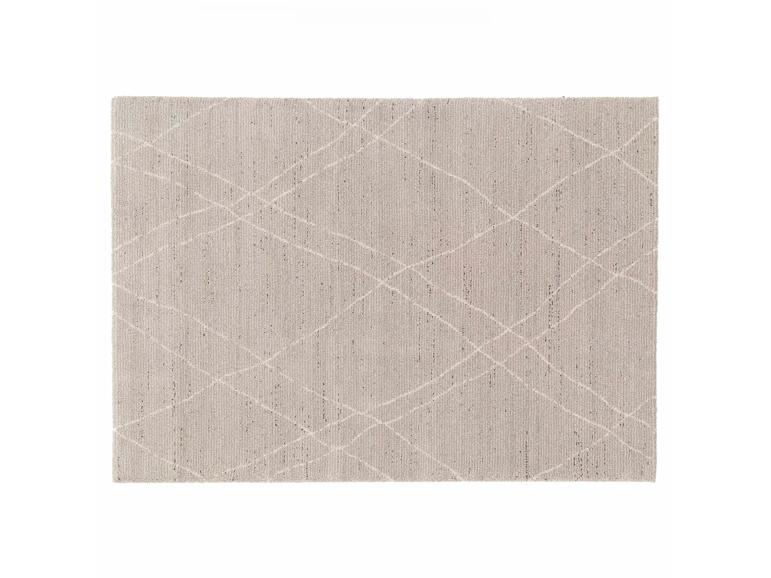 Tapis rectangulaire motif berbère gris clair 160 x 230 cm