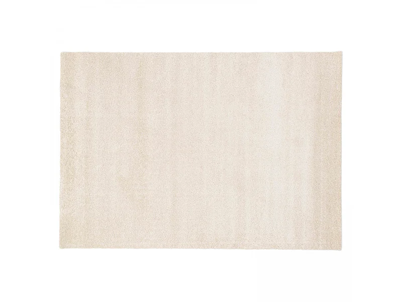Effen tapijt met lange polypropyleen haren, 160 x 230 cm, crème
