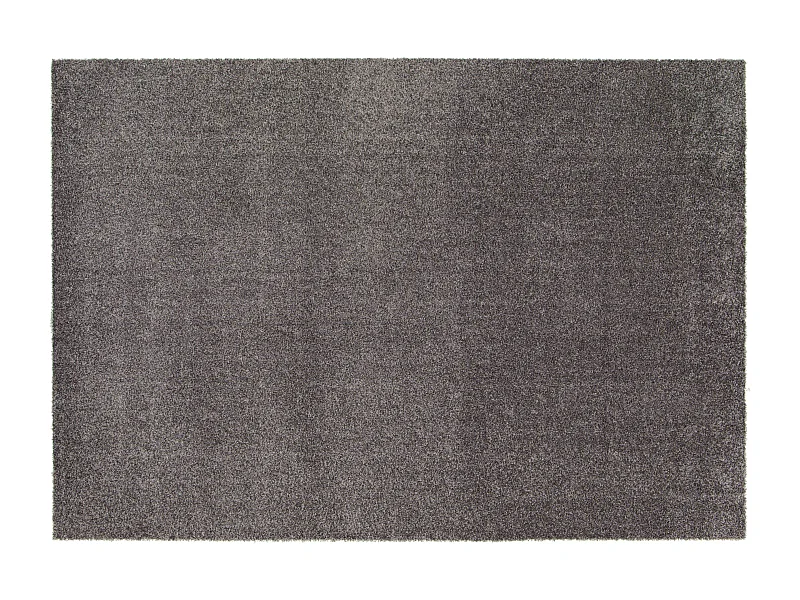 Tapis uni à poils longs en polypropylène 160 x 230 cm gris