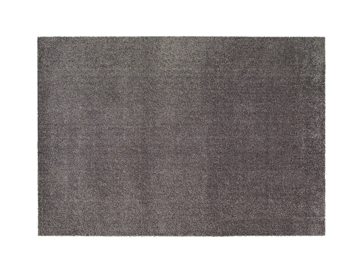 Tapis uni à poils longs en polypropylène 160 x 230 cm gris