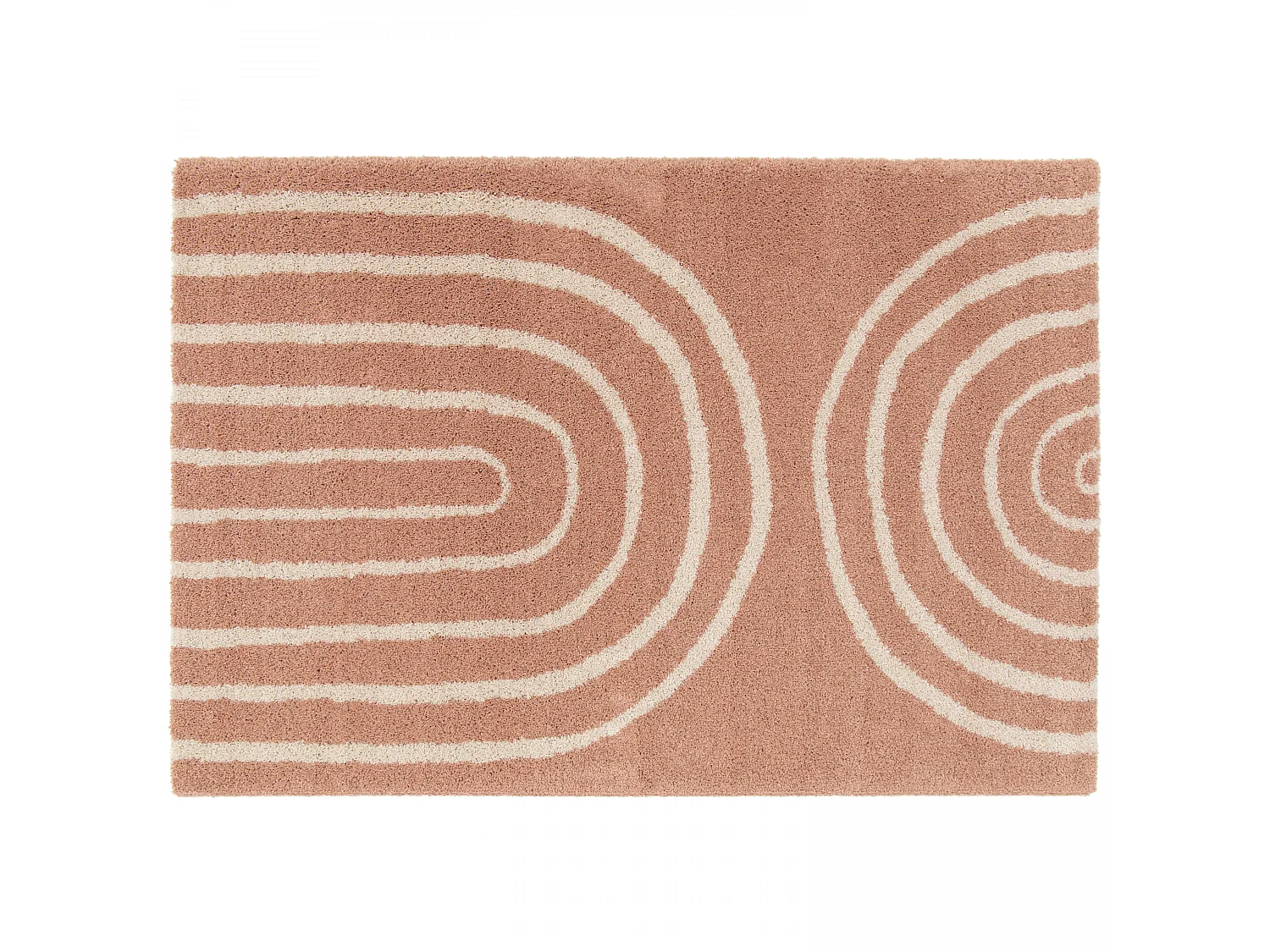 Tapis rectangulaire motif arc-en-ciel rose 160 x 230 cm