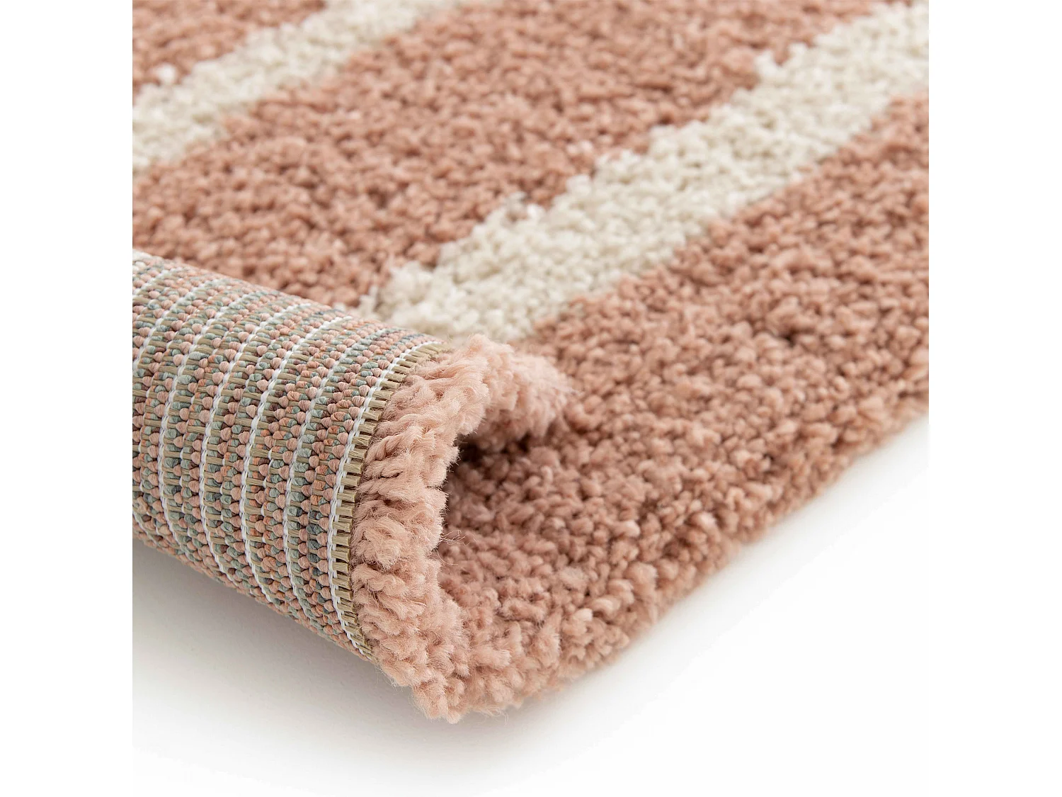 Rechthoekig tapijt met regenboogpatroon in roze, 160 x 230 cm