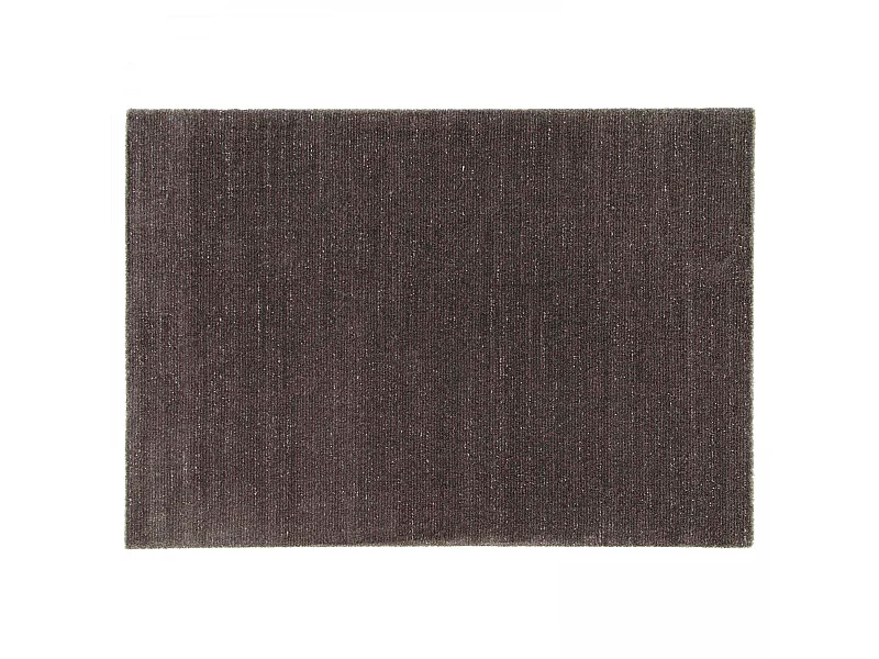 Tapis rectangulaire en polypropylène gris anthracite 160 x 230 cm