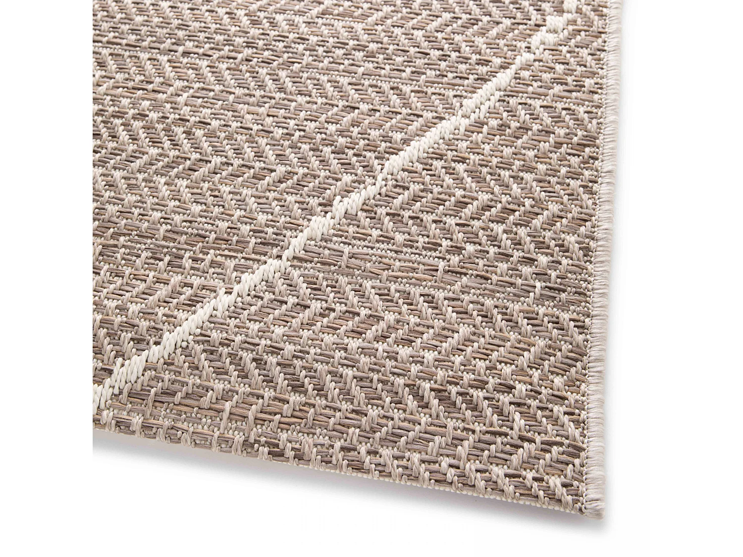 Tapis d'extérieur polypropylène 160 x 230 cm beige
