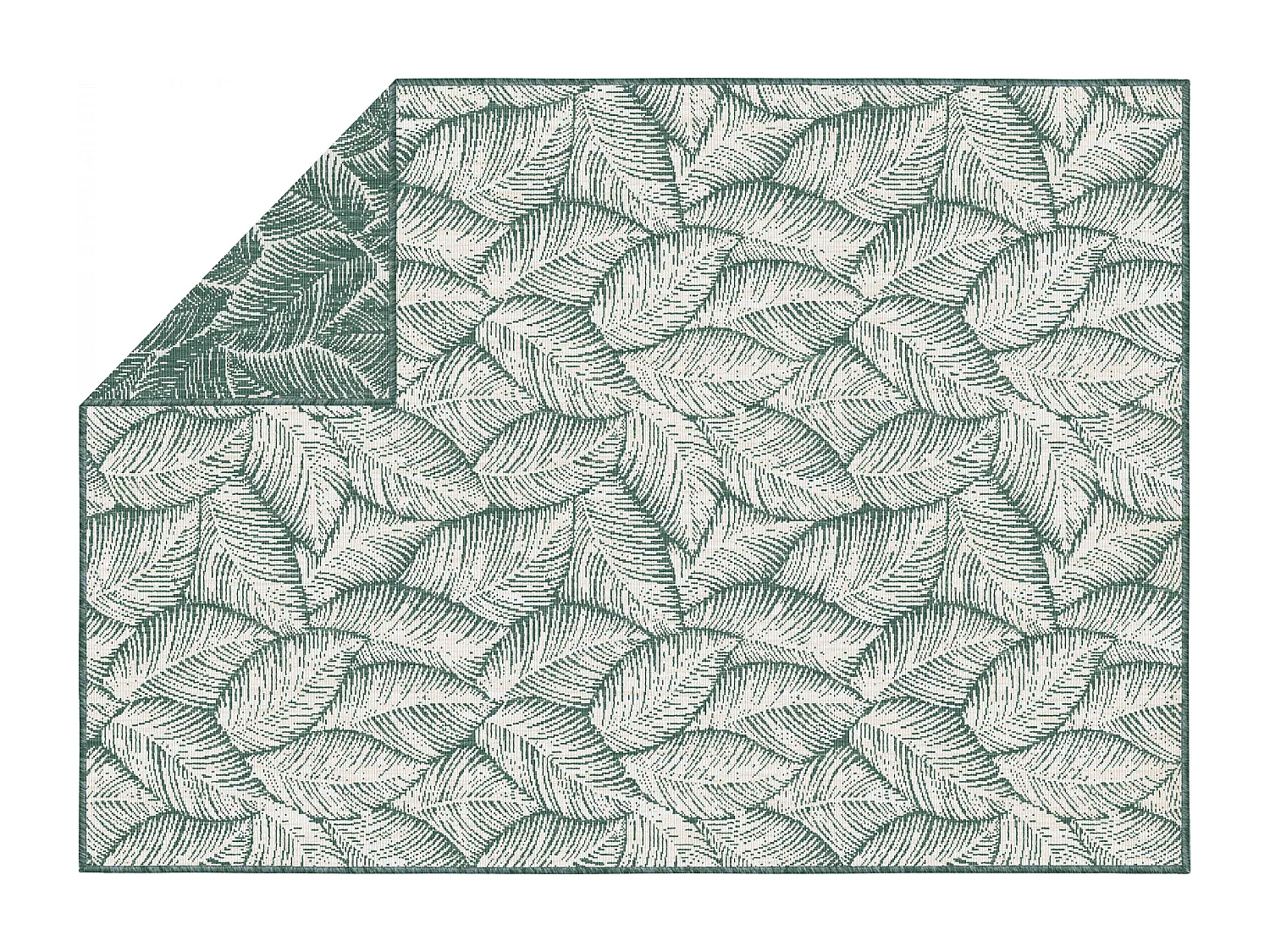 Tapis d'extérieur en polypropylène 200 x 290 cm vert