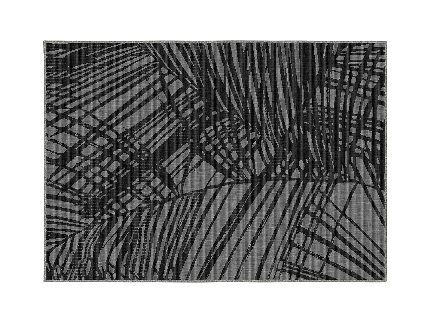 Tapis d'extérieur en polypropylène 160 x 230 cm noir