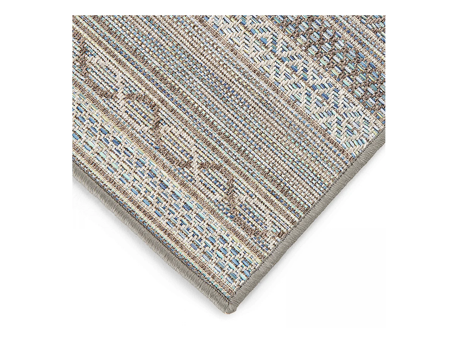 Tapis rectangulaire en polypropylène 200x290 cm gris