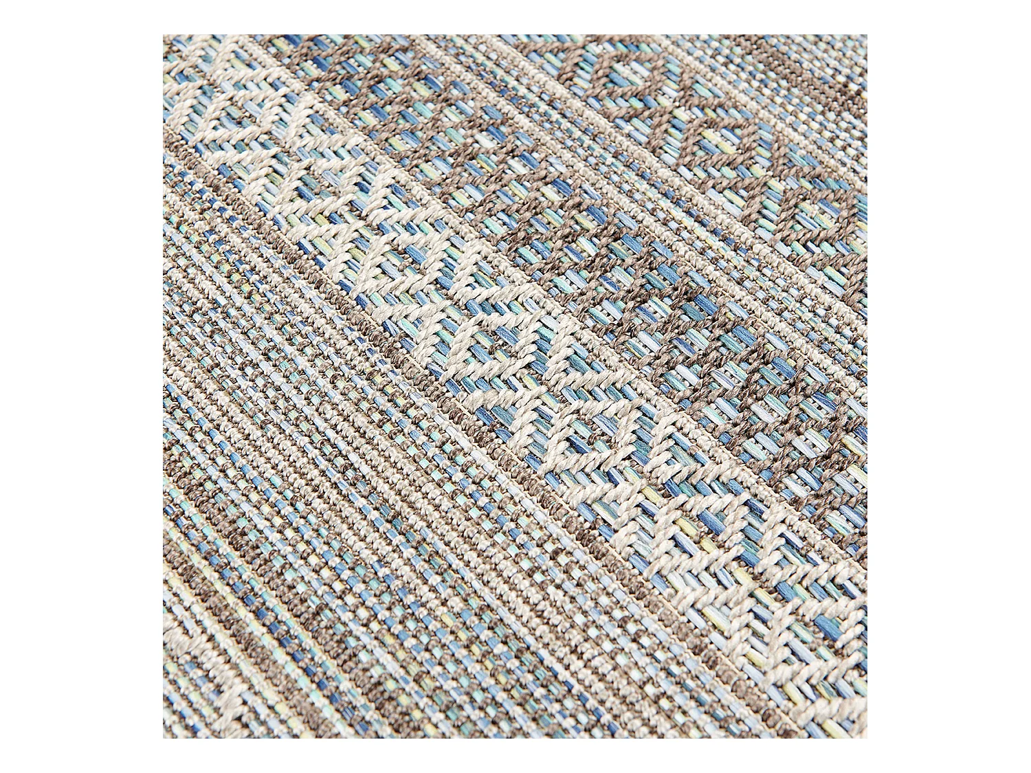 Tapis rectangulaire en polypropylène 200x290 cm gris