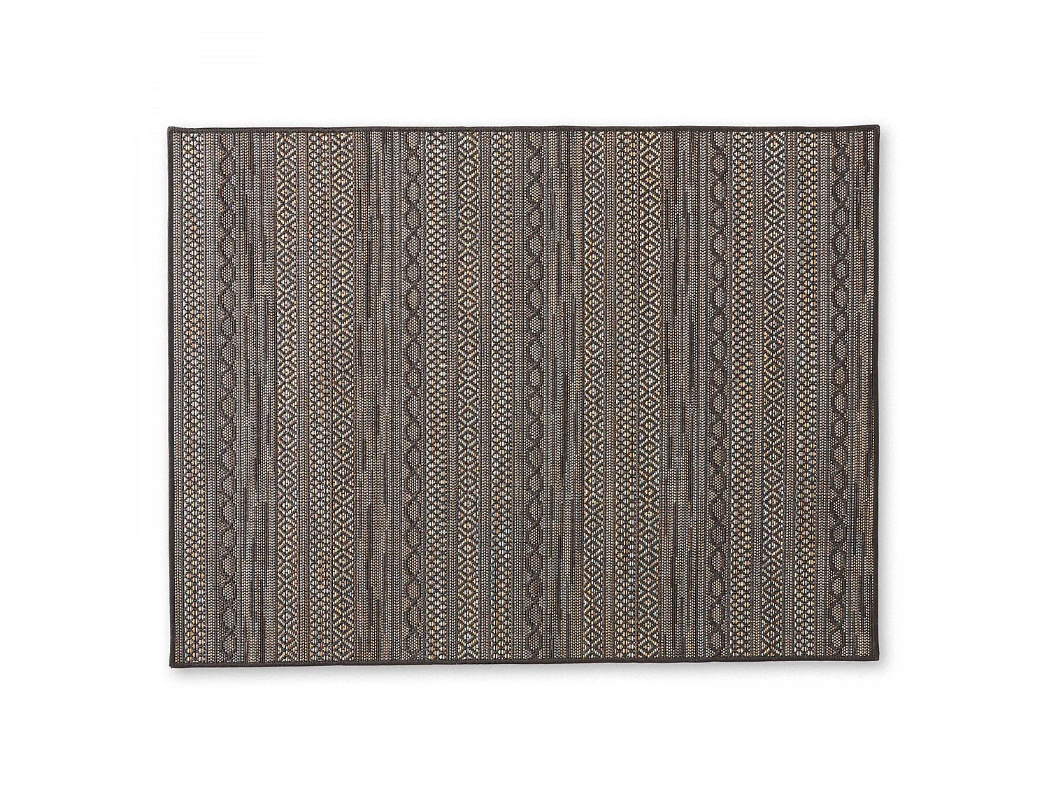 Tapis rectangulaire en polypropylène 200x290 cm noir