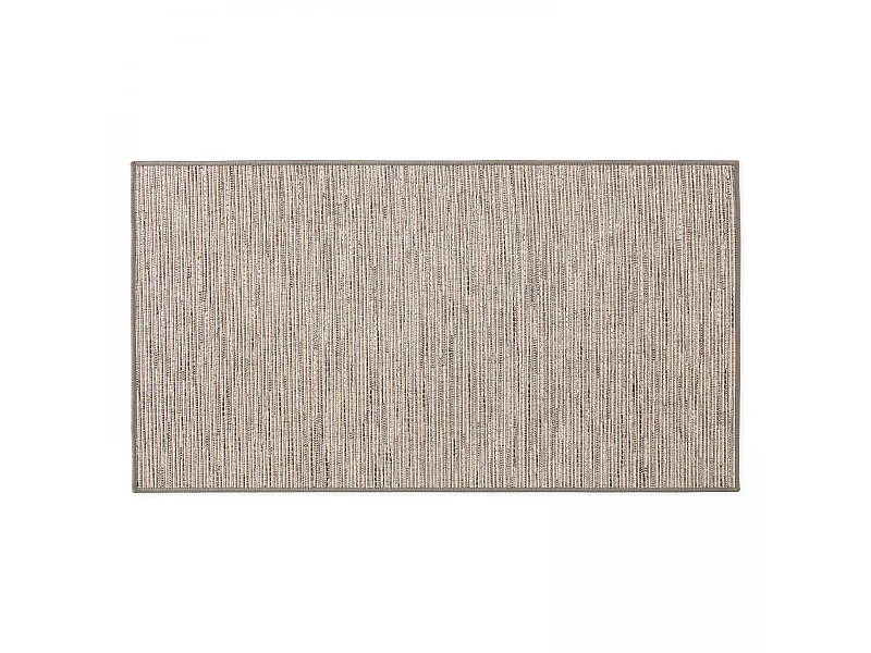Tapis rectangulaire en polypropylène 80x150 cm terre