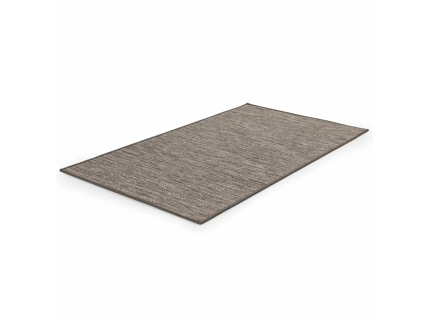 Tapis rectangulaire en polypropylène 80x150 cm terre
