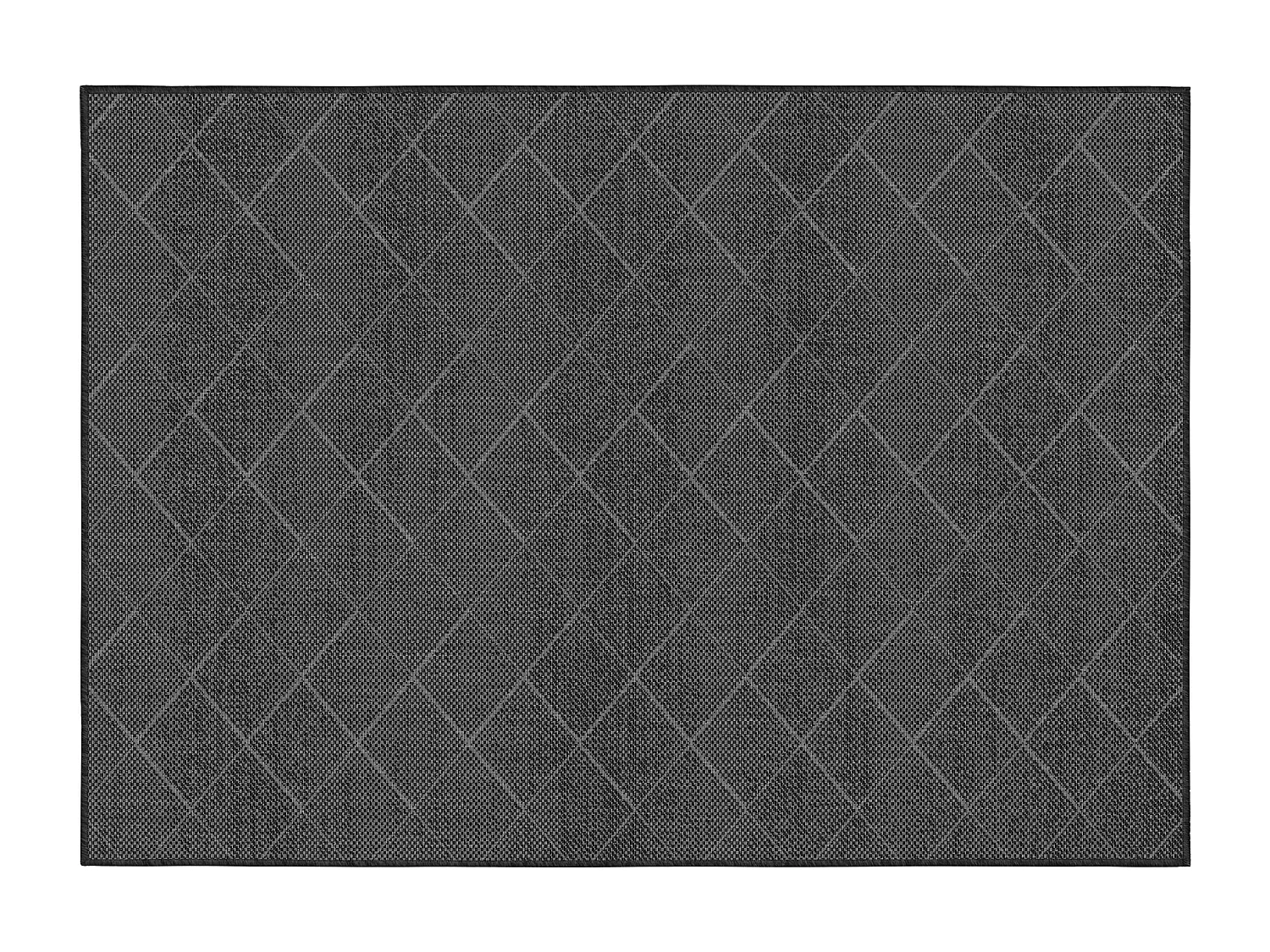 Tapis d'extérieur en polypropylène 160 x 230 cm noir