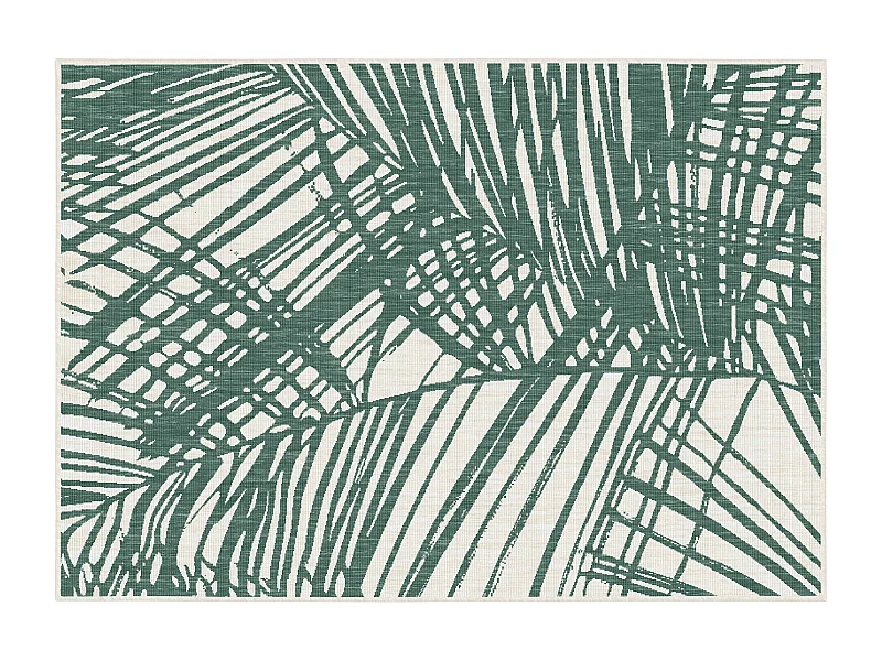 Tapis d'extérieur en polypropylène 160 x 230 cm vert