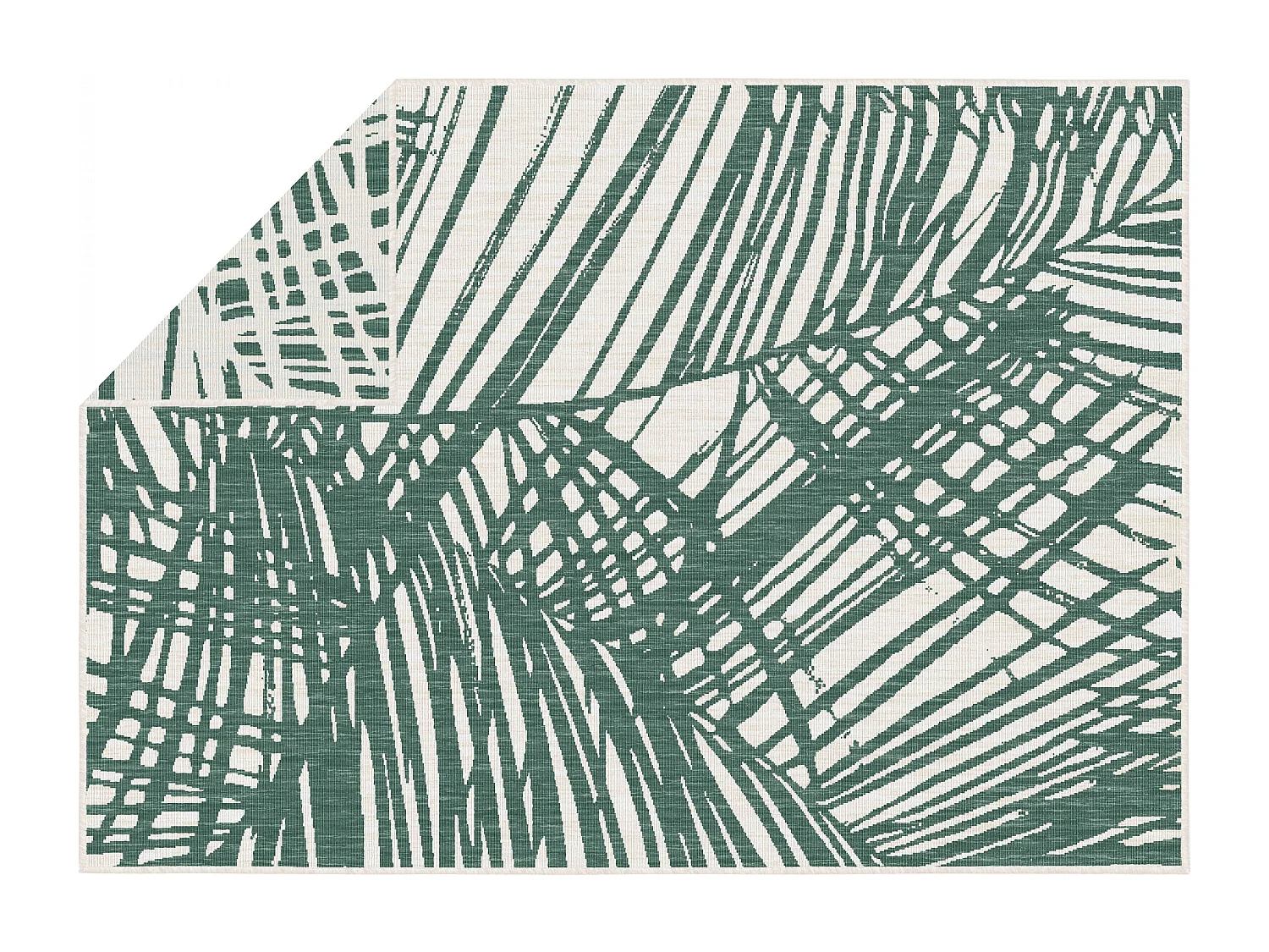 Tapis d'extérieur en polypropylène 160 x 230 cm vert