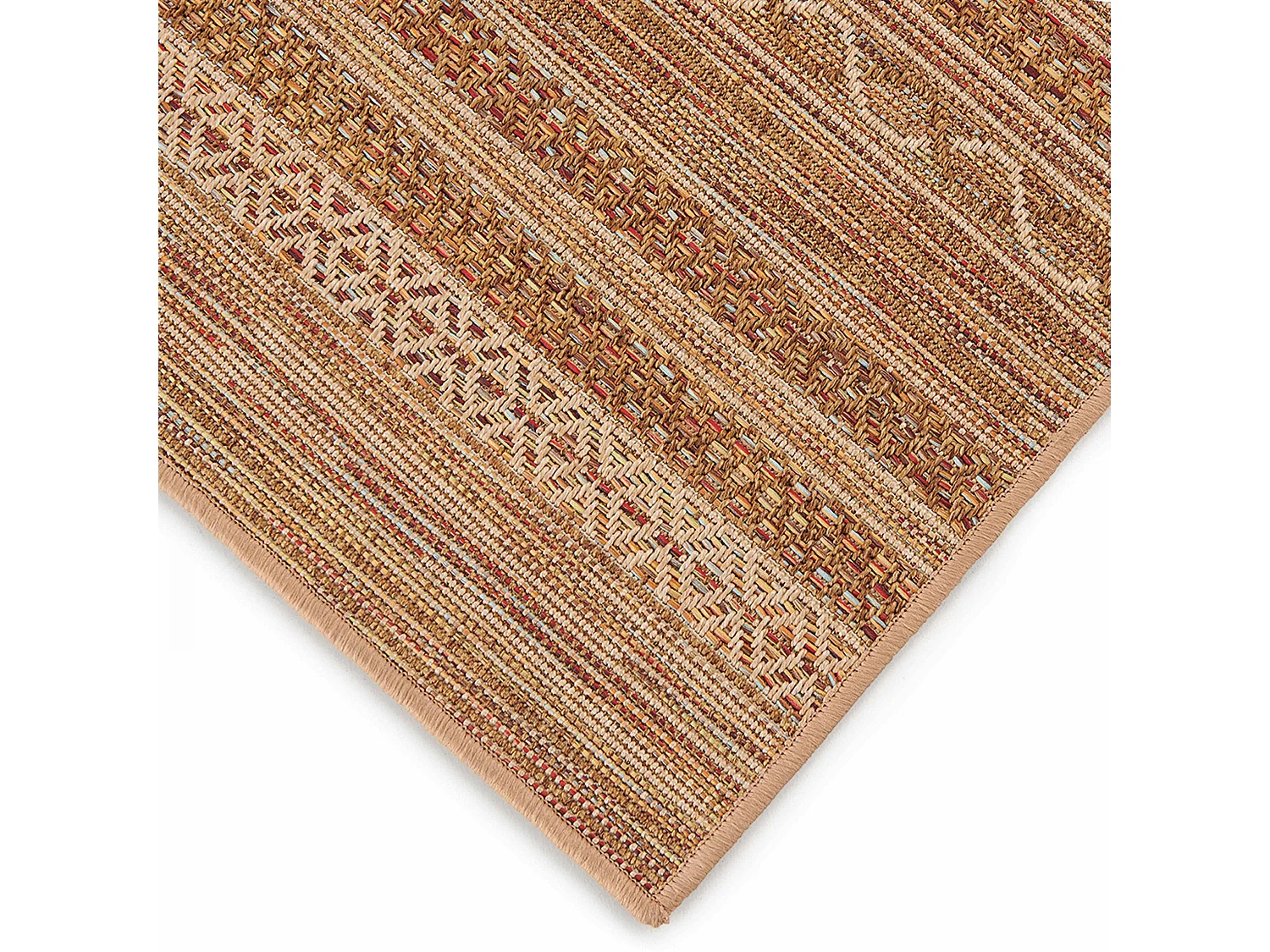 Tapis rectangulaire en polypropylène 200x290 cm rouille