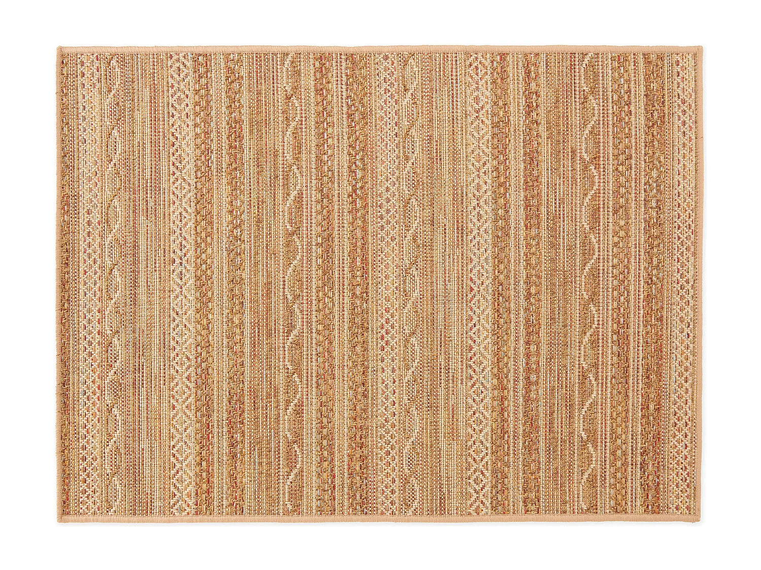 Tapis rectangulaire en polypropylène 200x290 cm rouille