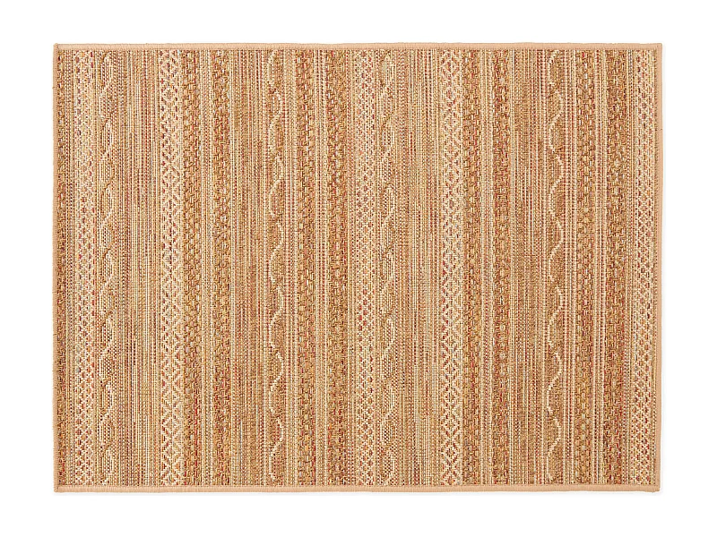 Tapis rectangulaire en polypropylène 200x290 cm rouille