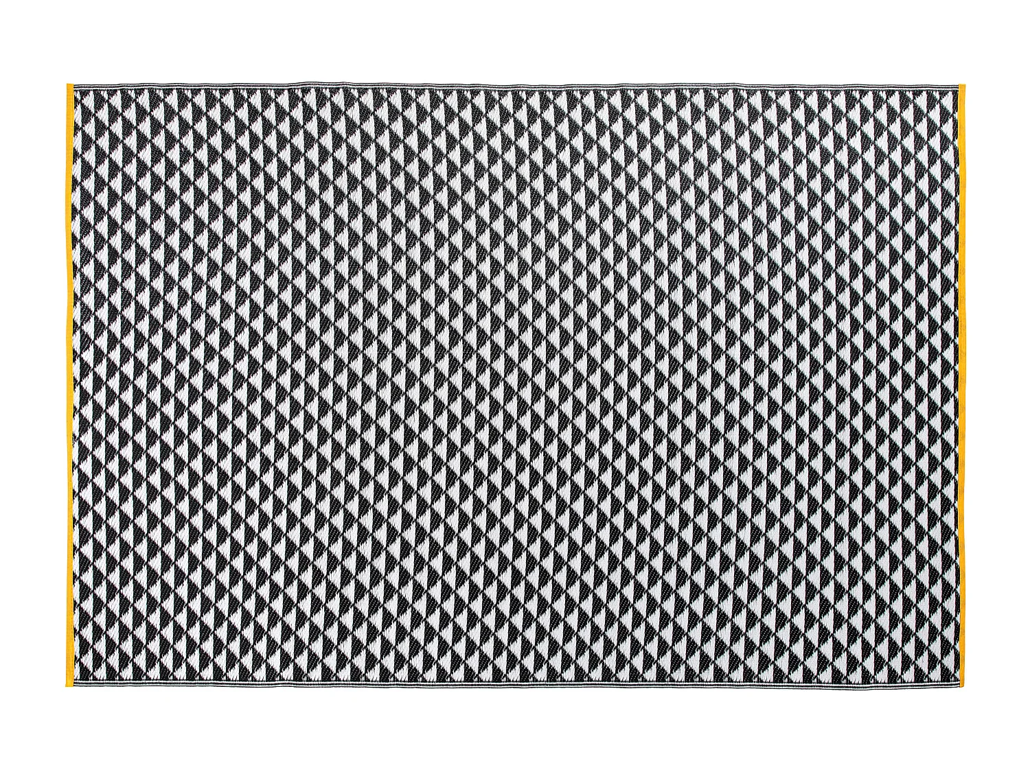 Tapis d'extérieur polypropylène noir 230x160 cm