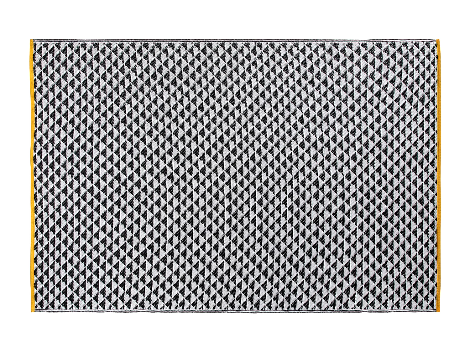 Tapis d'extérieur polypropylène noir 230x160 cm