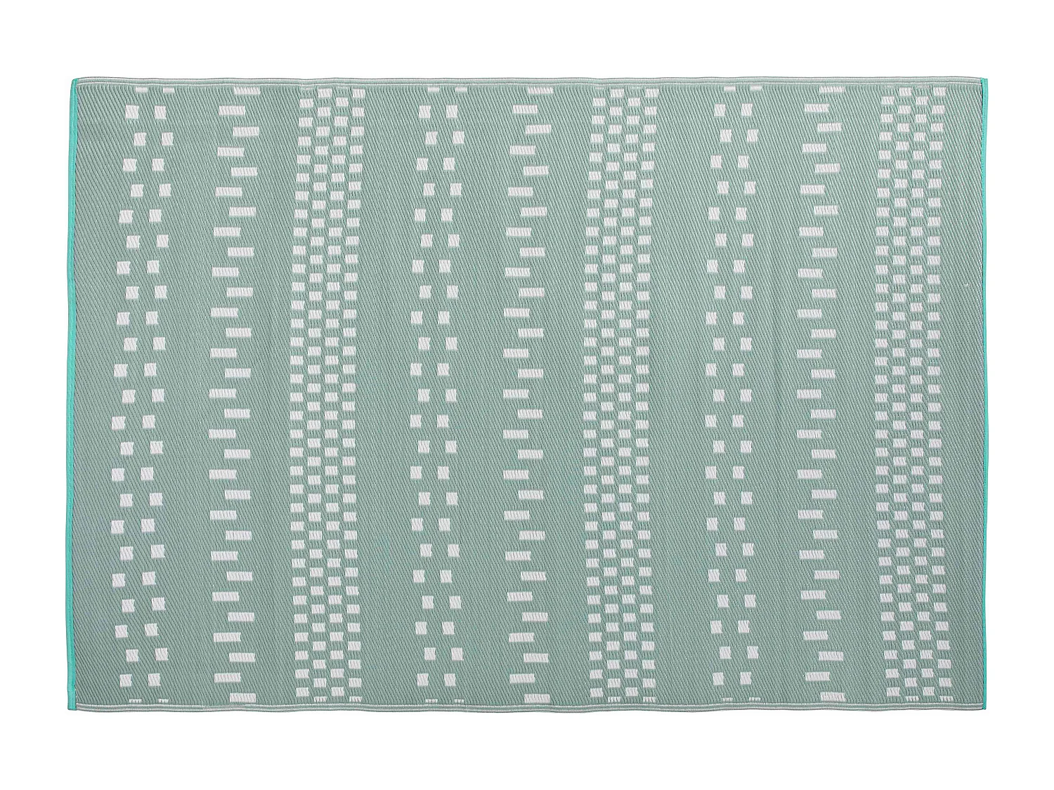 Tapis d'extérieur en polypropylène recyclé bleu 230 x 160 cm