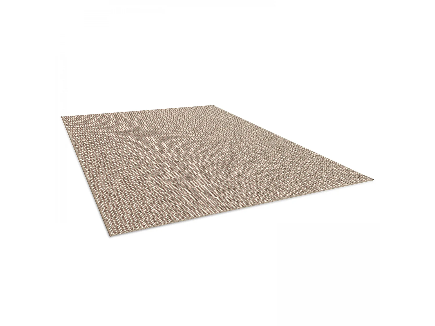 Tapete de exterior de polipropileno de 120 x 170 cm en color beige