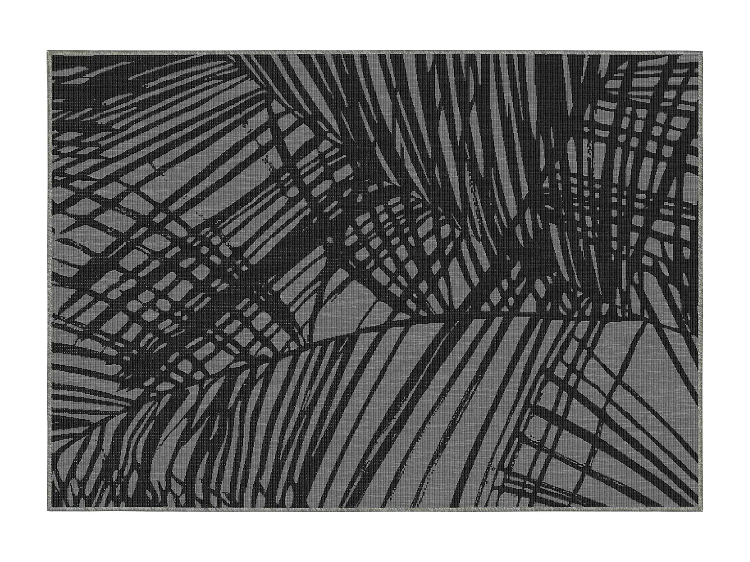 Tapis d'extérieur en polypropylène 200 x 290 cm noir