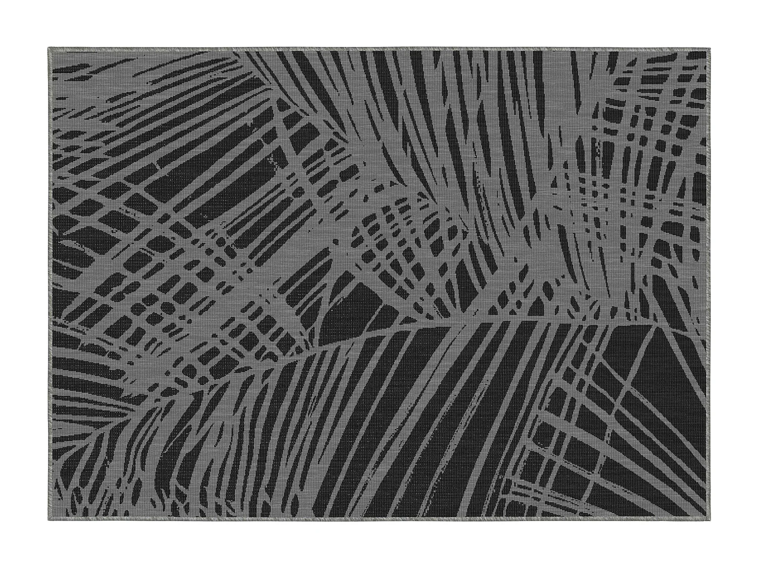 Tapis d'extérieur en polypropylène 200 x 290 cm noir