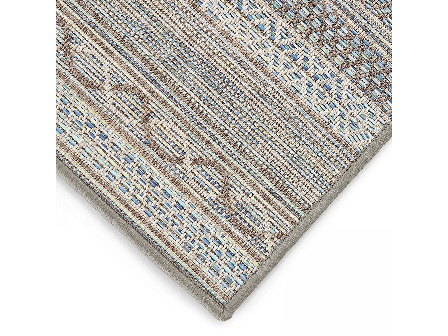 Tapis rectangulaire en polypropylène 80x150 cm gris