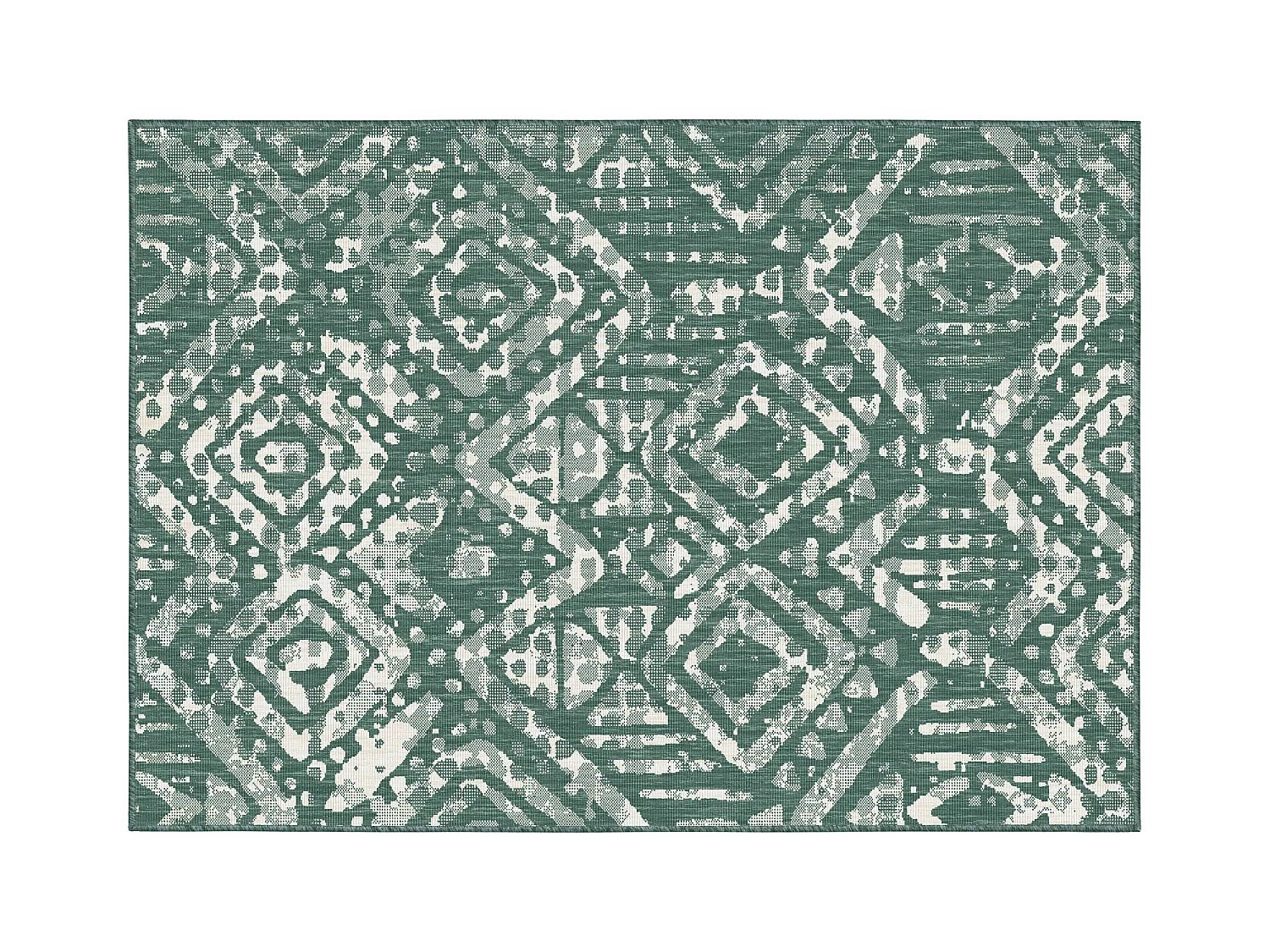 Tapis d'extérieur en polypropylène 120 x 170 cm vert