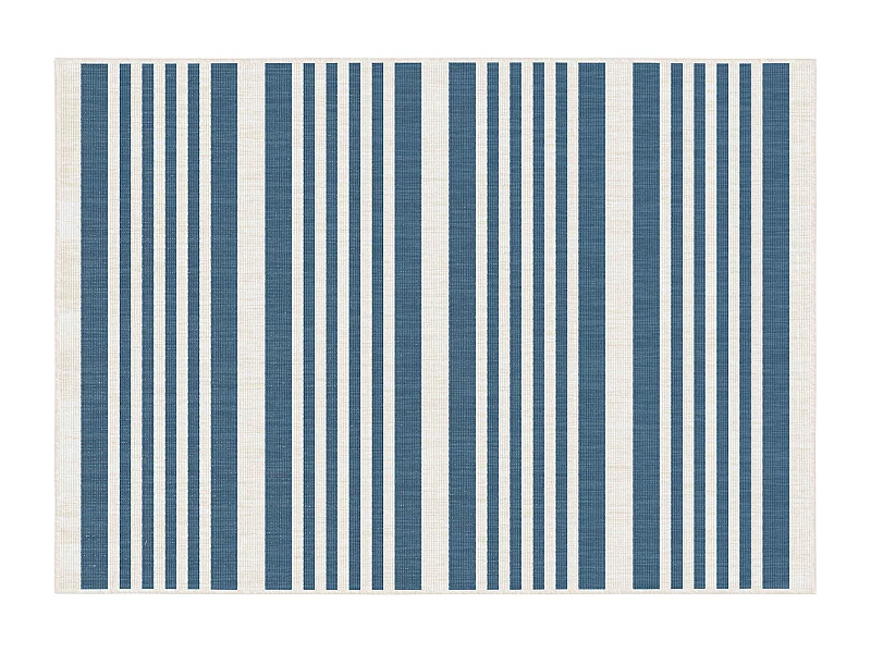 Tapis d'extérieur en polypropylène 120 x 170 cm bleu