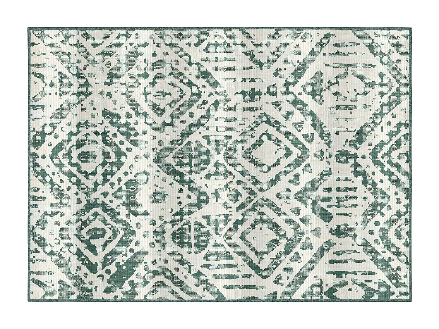 Tapis d'extérieur en polypropylène 160 x 230 cm vert