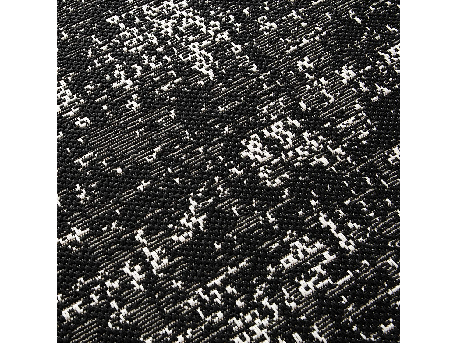 Tapis d'extérieur en polypropylène 160 x 230 cm noir