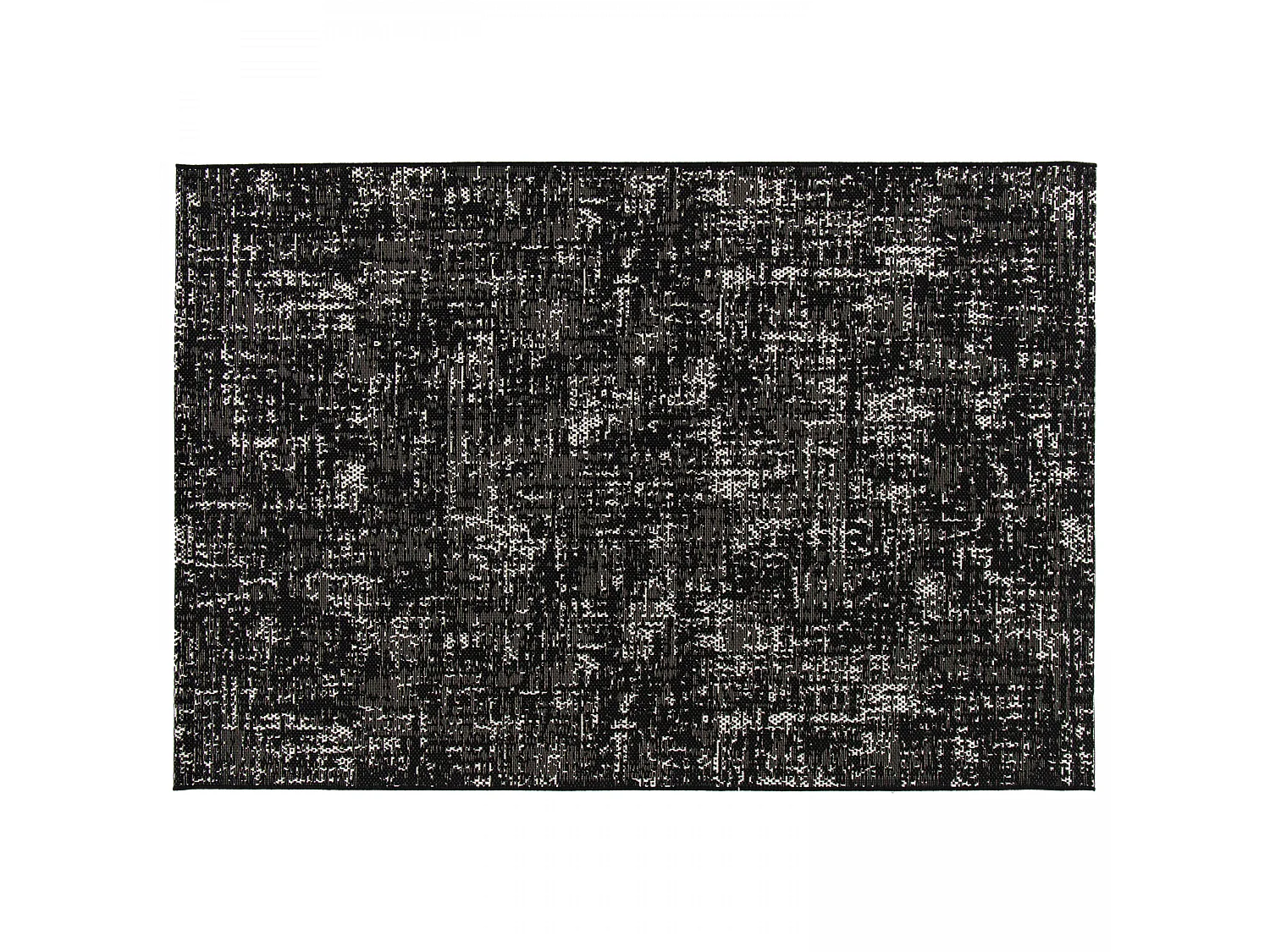 Tapis d'extérieur en polypropylène 160 x 230 cm noir
