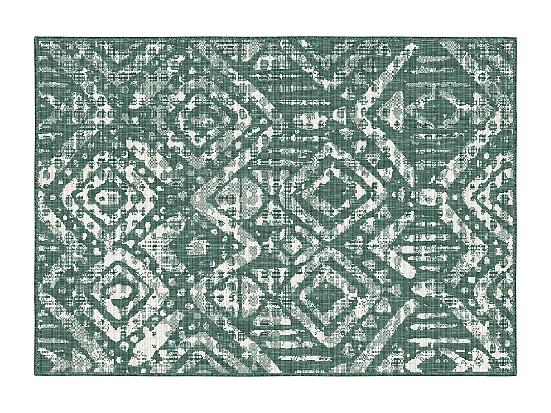 Tapis d'extérieur en polypropylène 200 x 290 cm vert