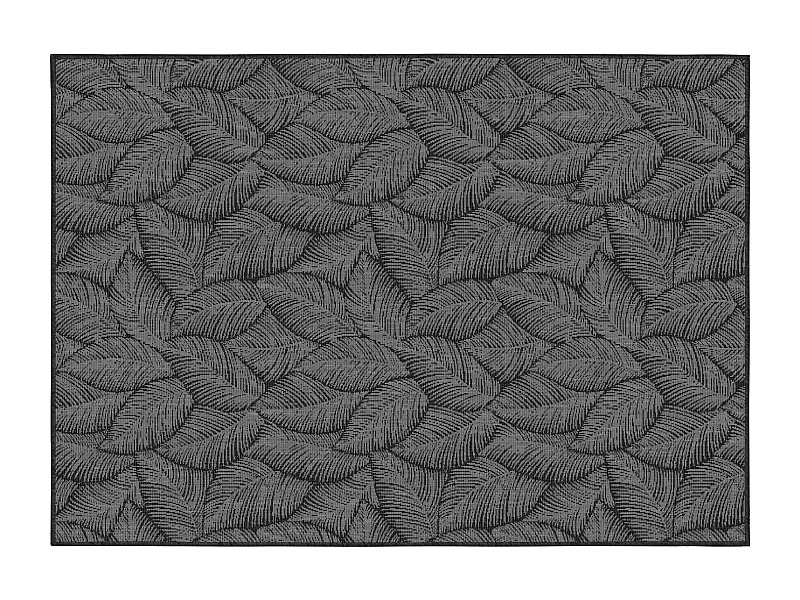 Tapis d'extérieur en polypropylène 200 x 290 cm noir