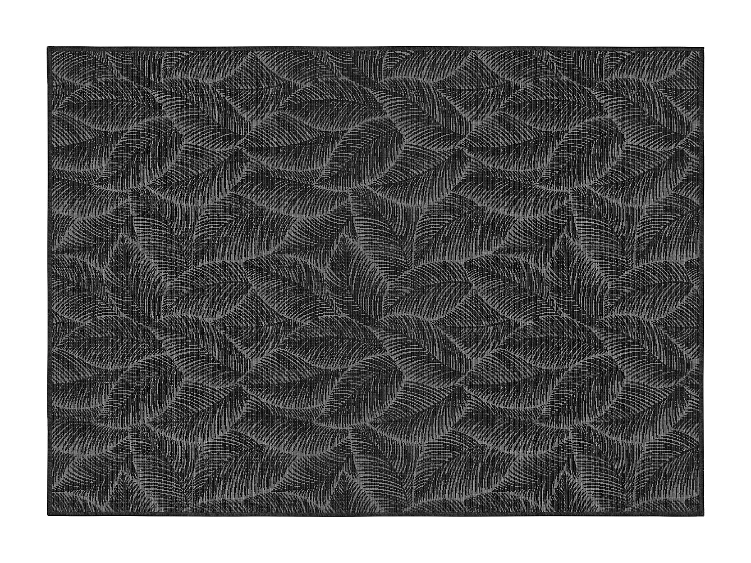Tapis d'extérieur en polypropylène 200 x 290 cm noir