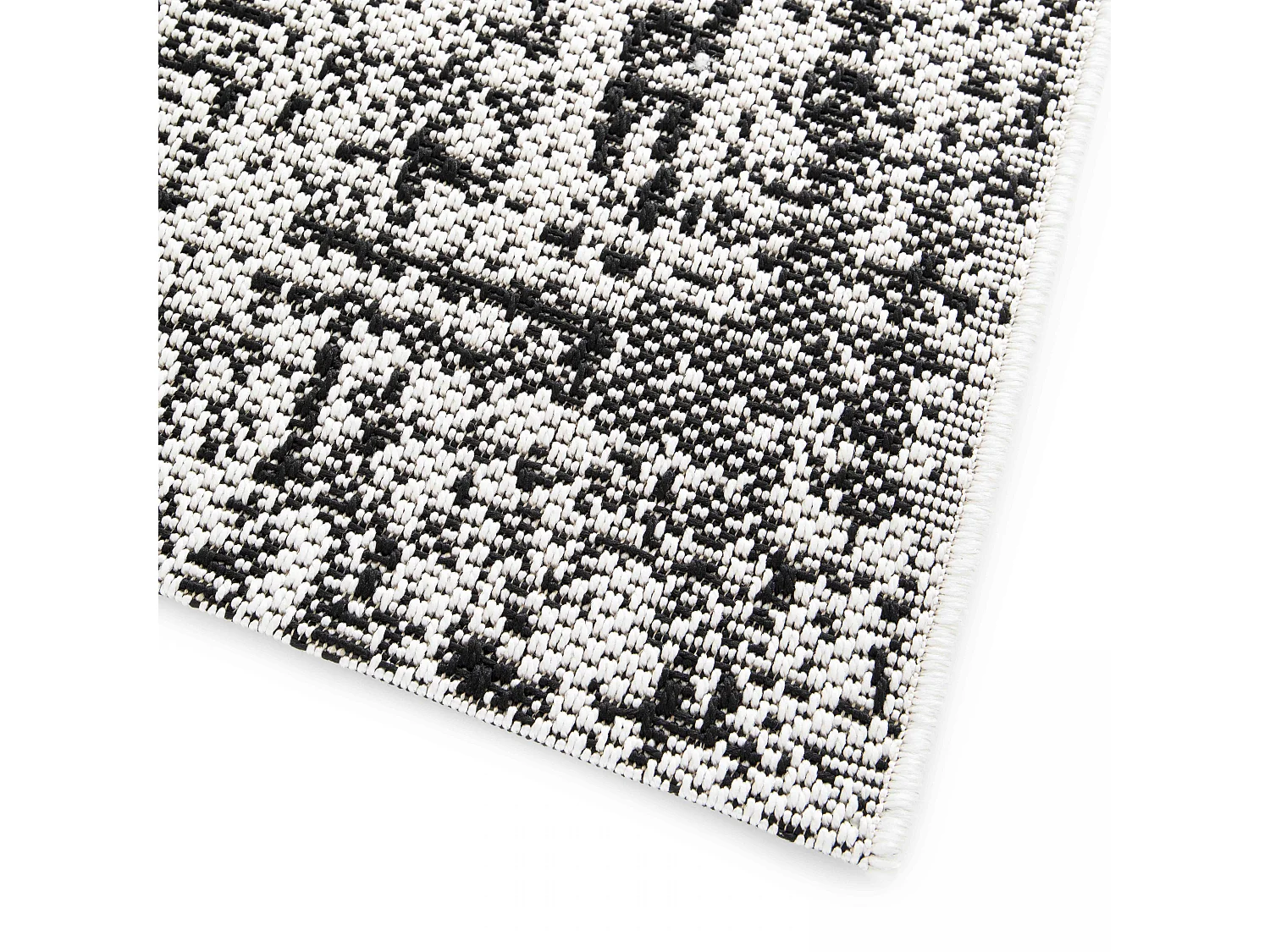 Tapis d'extérieur en polypropylène 200 x 290 cm blanc