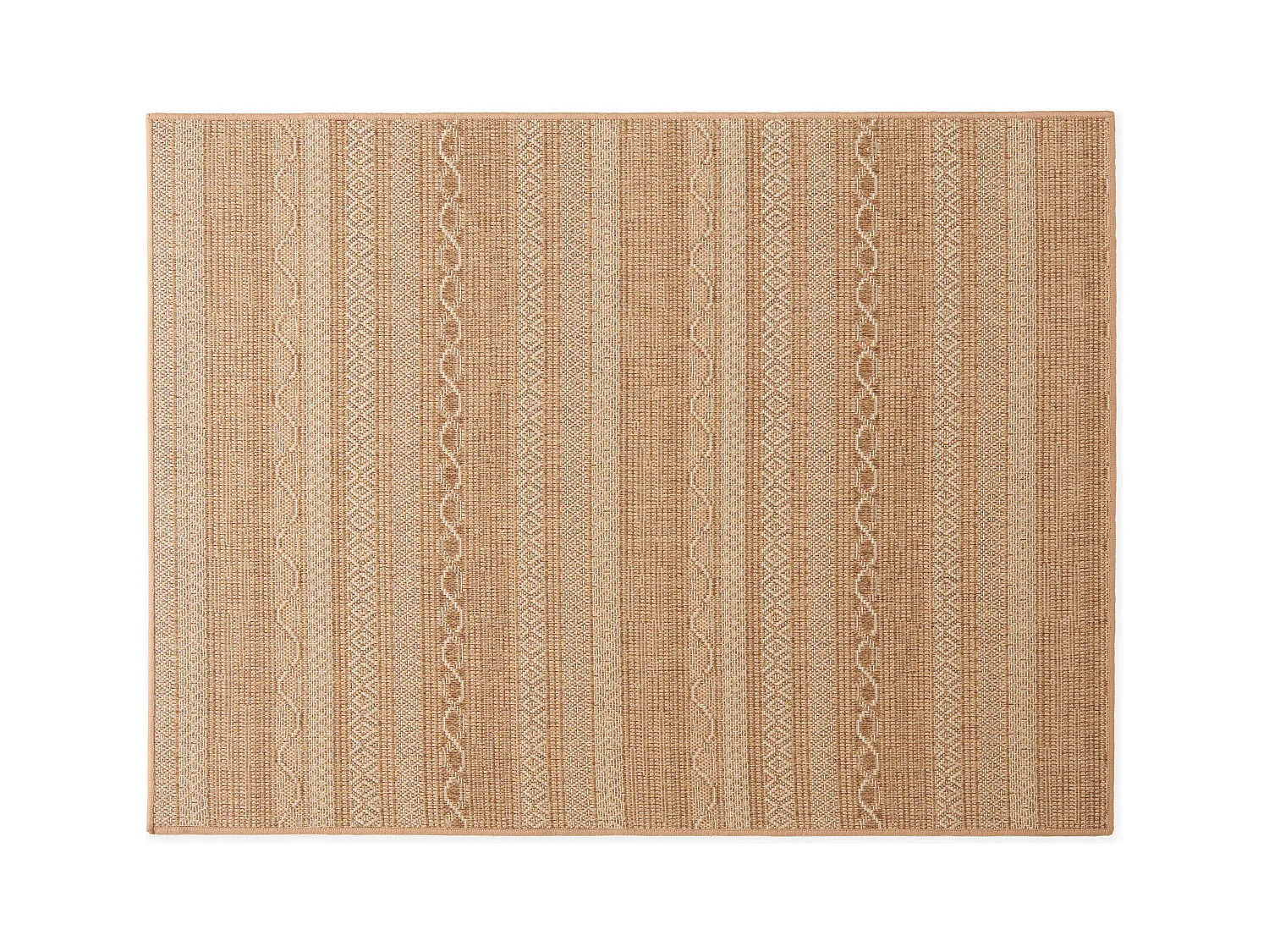 Tapis rectangulaire en polypropylène 120x160 cm rouille