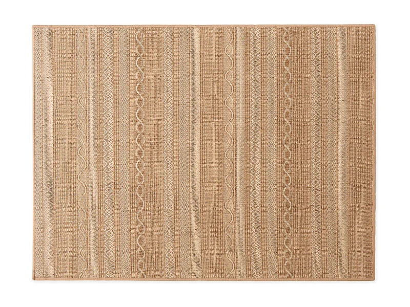 Tapis rectangulaire en polypropylène 120x160 cm rouille