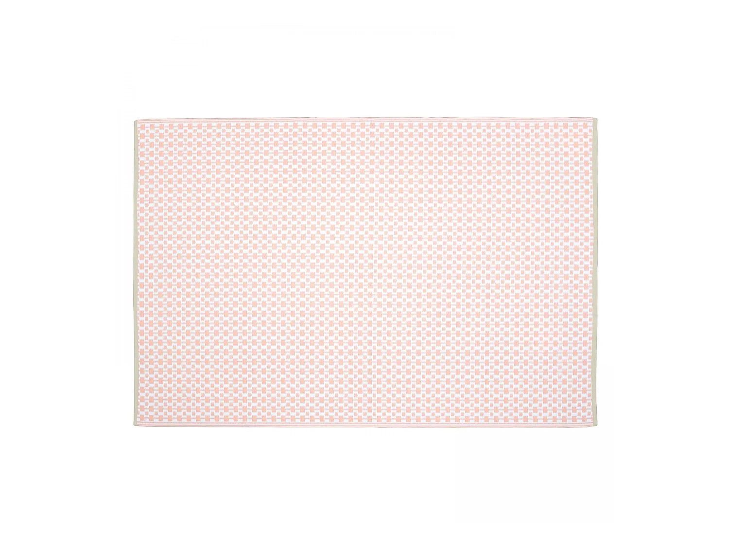 Tapis d'extérieur en polypropylène recyclé rose 180 x 120 cm