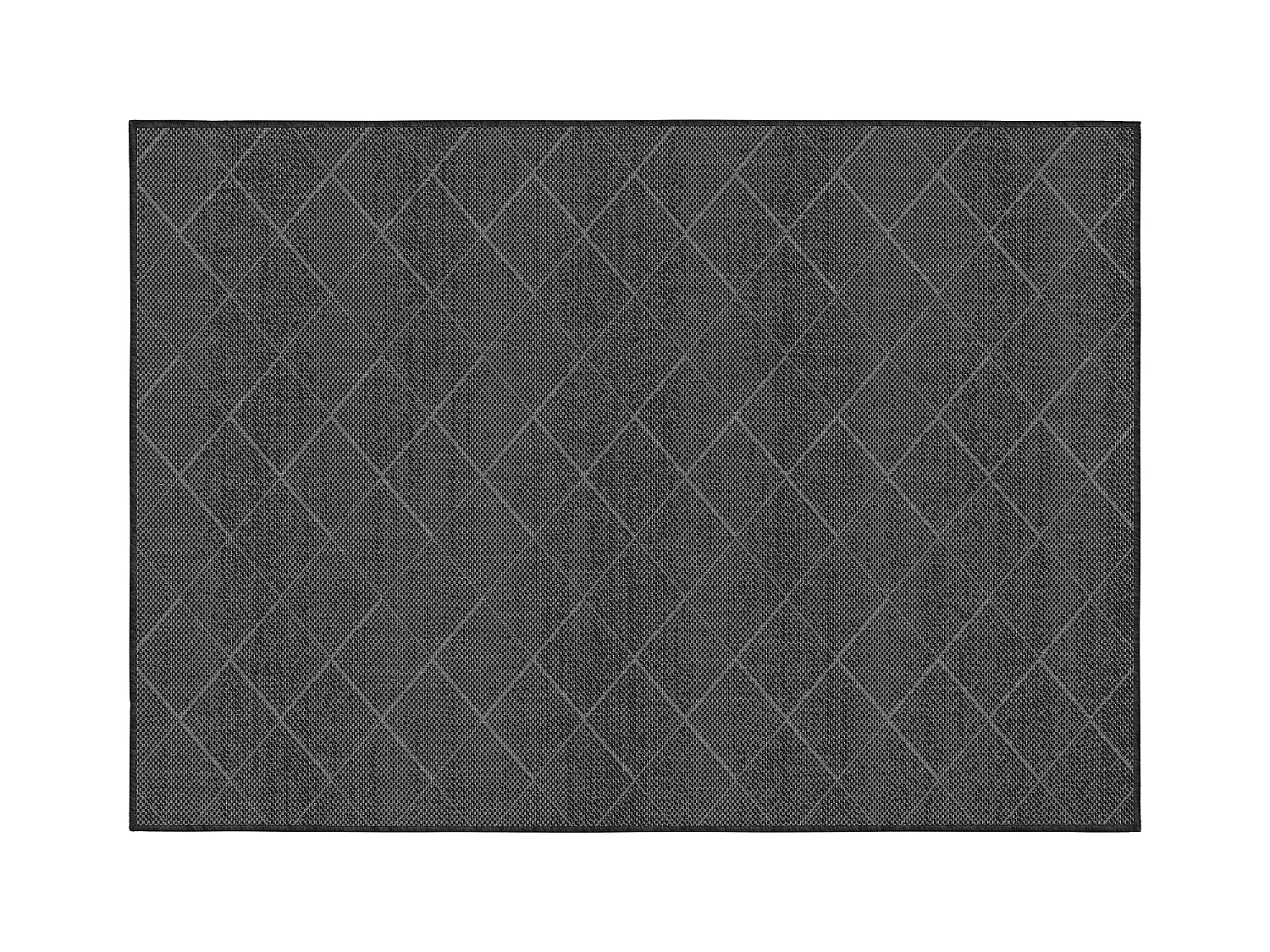 Tapis d'extérieur en polypropylène 120 x 170 cm noir