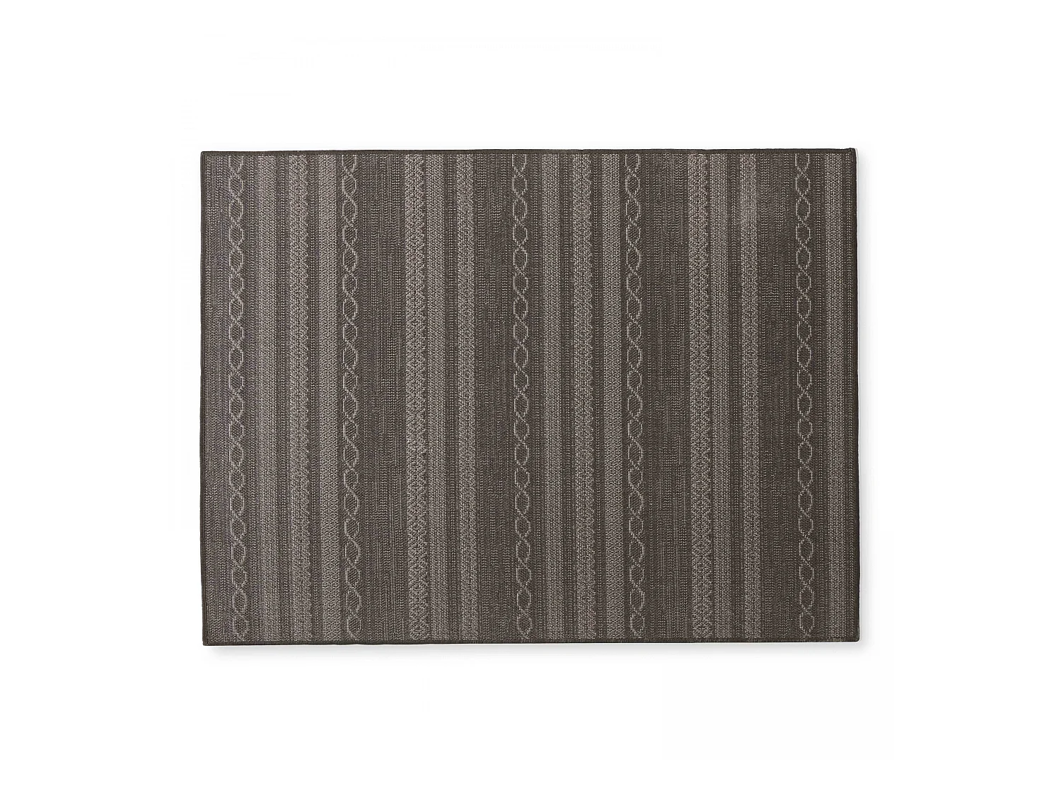 Tapis rectangulaire en polypropylène 120x160 cm noir