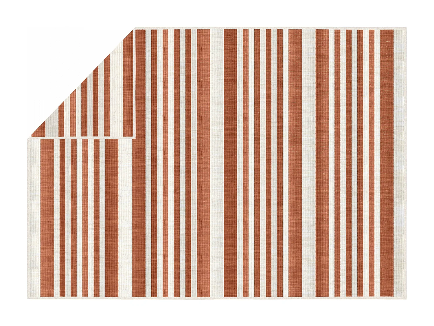Tapis d'extérieur en polypropylène 160 x 230 cm terracotta