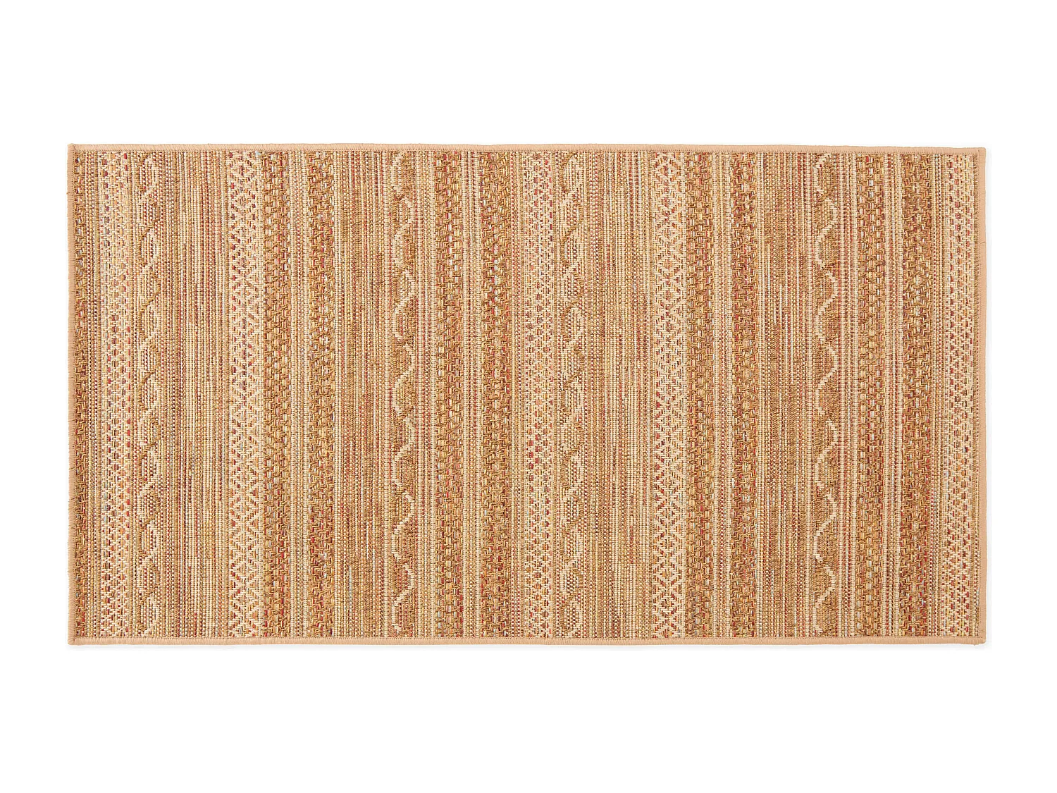 Tapis rectangulaire en polypropylène 80x150 cm rouille