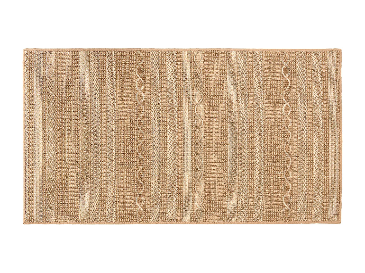 Tapis rectangulaire en polypropylène 80x150 cm rouille