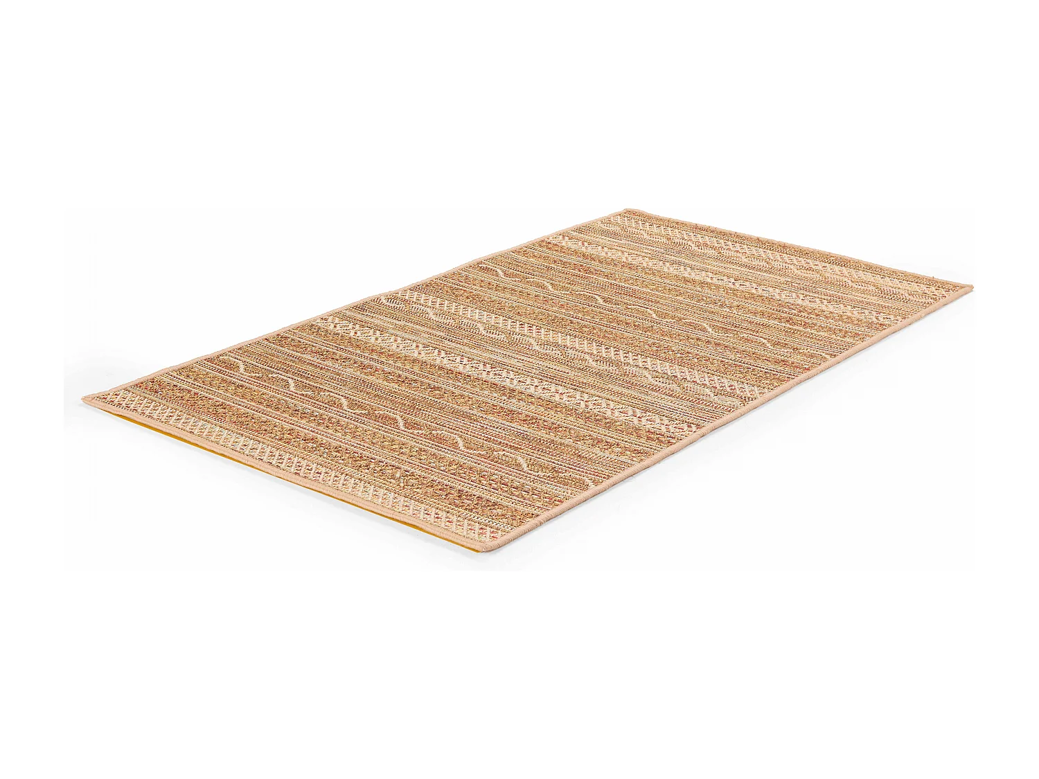 Tapis rectangulaire en polypropylène 80x150 cm rouille